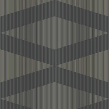 Closeup of a wallpaper showing its Black, Contemporary, Geometric, Monochrome pattern, color, and subtle texture.