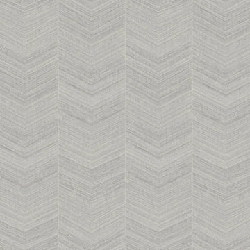 Closeup of a wallpaper showing its Chevron, Monochrome pattern, color, and subtle texture.