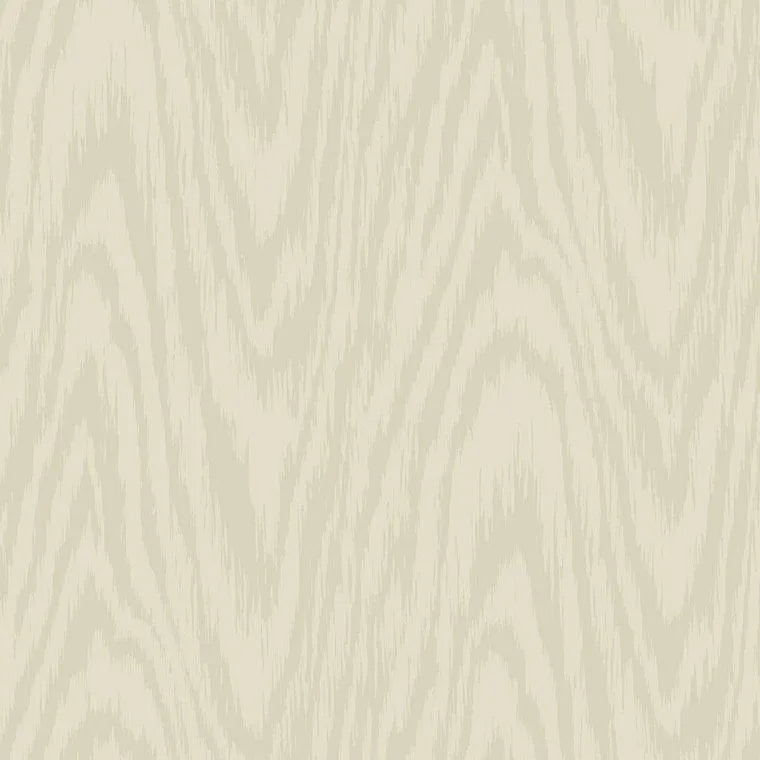 Closeup of a wallpaper showing its Contemporary, Nature, Neutrals, Waves pattern, color, and subtle texture.