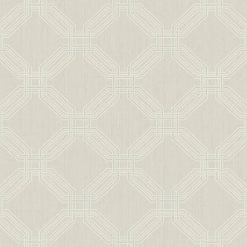 Closeup of a wallpaper showing its Art-Deco, Geometric, Neutrals, Unicolour pattern, color, and subtle texture.