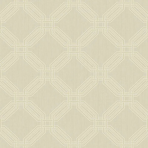 Closeup of a wallpaper showing its Art-Deco, Geometric, Neutrals, Unicolour pattern, color, and subtle texture.
