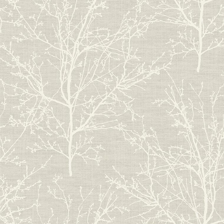 Closeup of a wallpaper showing its Monochrome, Nature, Neutrals pattern, color, and subtle texture.