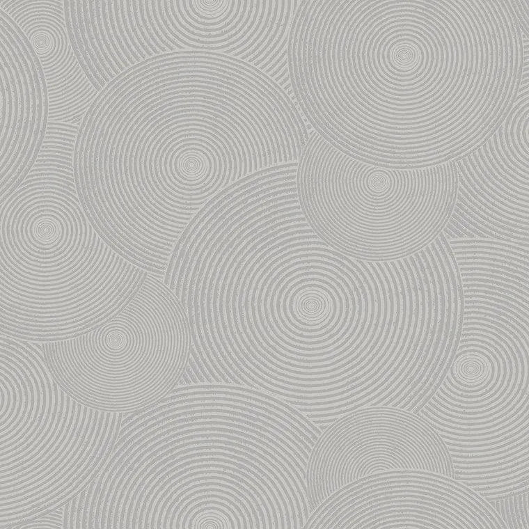 Closeup of a wallpaper showing its Circles, Monochrome, Unicolour pattern, color, and subtle texture.