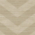 Closeup of a wallpaper showing its Chevron, Neutrals, Vinyl pattern, color, and subtle texture.