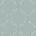 Closeup of a wallpaper showing its Blue, Circles, Contemporary, Geometric pattern, color, and subtle texture.