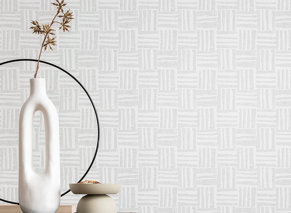 Textured pattern with white lines on a gray background