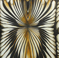 Closeup of a wallpaper showing its Art-Deco, Gold, Luxury, Textures, Vinyl pattern, color, and subtle texture.