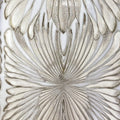 Closeup of a wallpaper showing its Art-Deco, Gold, Luxury, Silver, Textures, Vinyl pattern, color, and subtle texture.