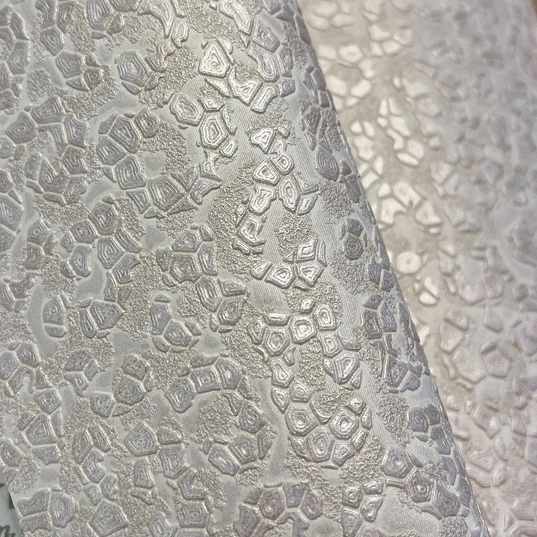 Closeup of a wallpaper showing its Luxury, Silver, Textures, Vinyl pattern, color, and subtle texture.