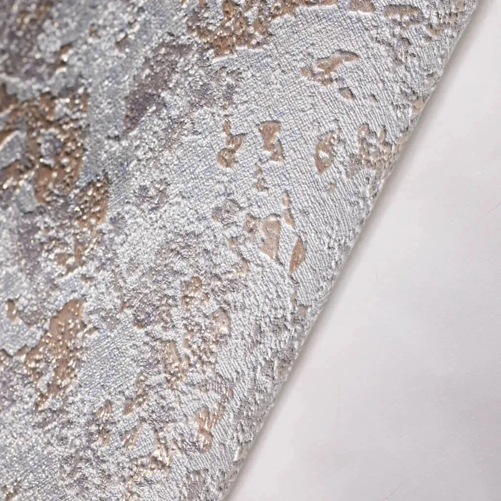 Closeup of a wallpaper showing its Luxury, Silver, Textures, Vinyl pattern, color, and subtle texture.