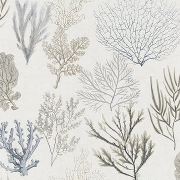 Closeup of a wallpaper showing its Contemporary, Floral, Neutrals pattern, color, and subtle texture.