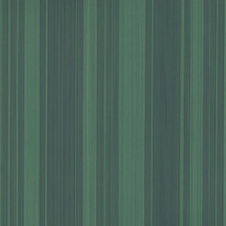 Closeup of a wallpaper showing its Green, Stripes, Two-tone pattern, color, and subtle texture.