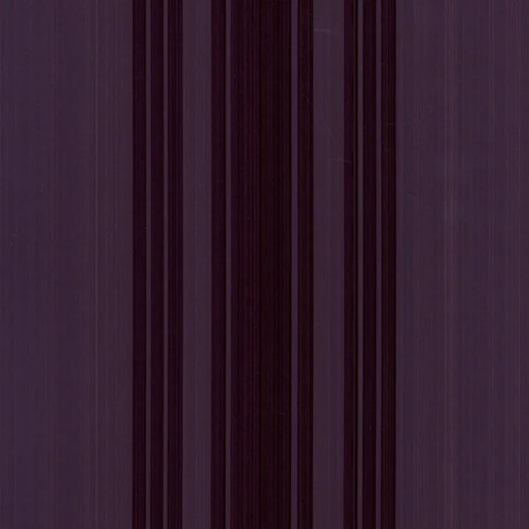 Closeup of a wallpaper showing its Purple, Stripes, Two-tone pattern, color, and subtle texture.