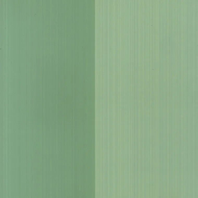 Closeup of a wallpaper showing its Contemporary, Green, Stripes, Two-tone pattern, color, and subtle texture.