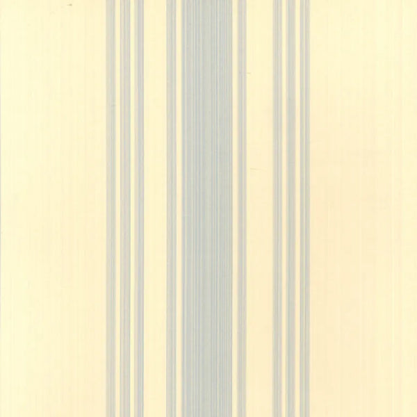 Closeup of a wallpaper showing its Cream, Stripes, Two-tone, Yellow pattern, color, and subtle texture.
