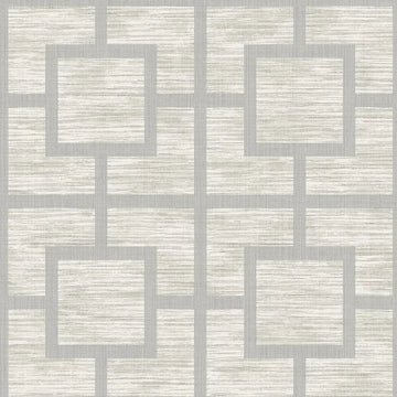 Closeup of a wallpaper showing its Contemporary, Geometric, Monochrome, Two-tone pattern, color, and subtle texture.