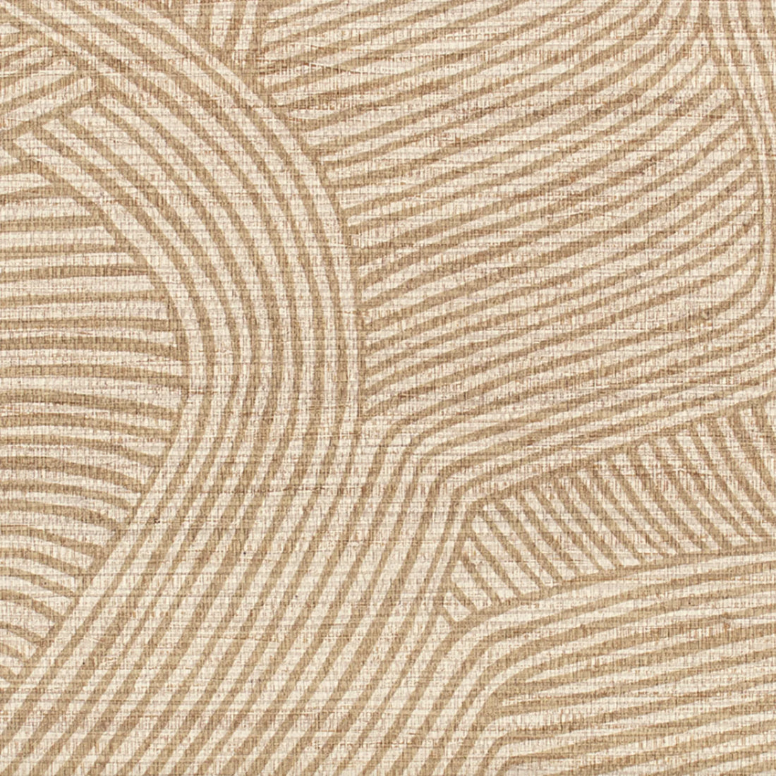 Closeup of a wallpaper showing its Contemporary, Neutrals, Waves pattern, color, and texture.