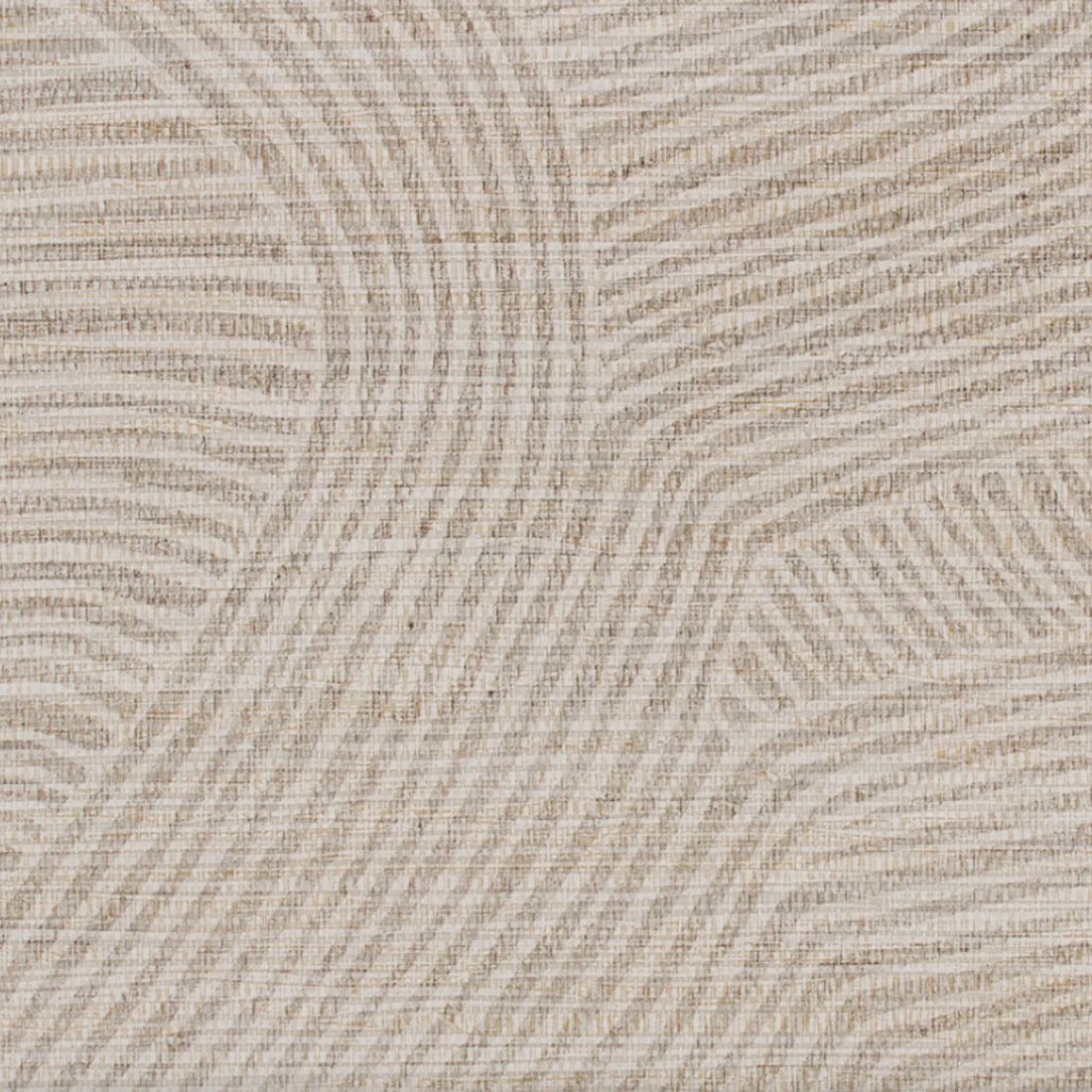 Closeup of a wallpaper showing its Contemporary, Neutrals, Waves pattern, color, and texture.