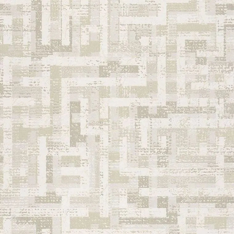 Closeup of a wallpaper showing its Contemporary, Geometric, Neutrals pattern, color, and subtle texture.