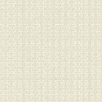 Closeup of a wallpaper showing its Cream, Geometric, Greek, Neutrals, Unicolour pattern, color, and subtle texture.