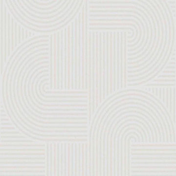 Closeup of a wallpaper showing its Art-Deco, Contemporary, Monochrome, White pattern, color, and subtle texture.