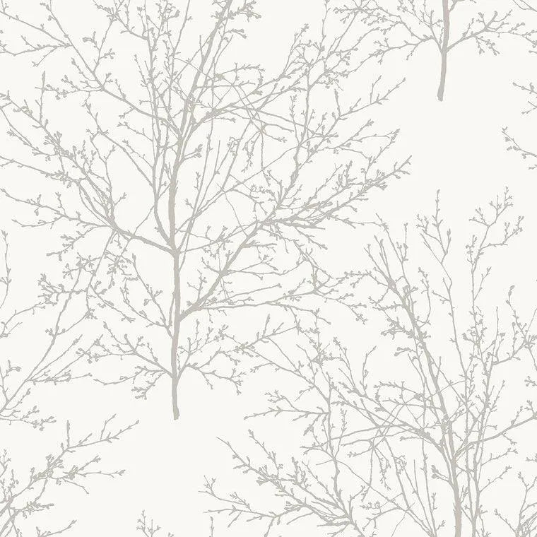 Closeup of a wallpaper showing its Monochrome, Nature, Neutrals, Two-tone pattern, color, and subtle texture.