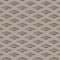 Geometric pattern wallpaper with diamond shapes in brown and beige tones.
