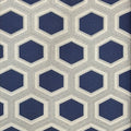 Hexagonal pattern wallpaper with blue and gray colors