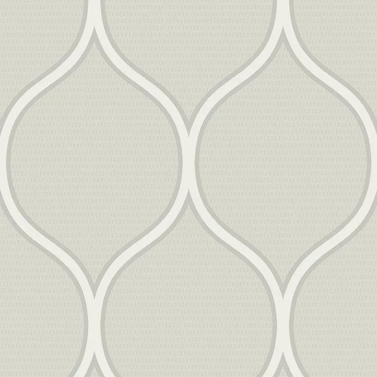 Closeup of a wallpaper showing its Contemporary, Monochrome pattern, color, and subtle texture.