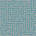 Closeup of a wallpaper showing its Blue, Geometric, Greek pattern, color, and subtle texture.