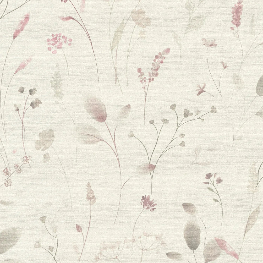 AS Creation Cosiness 792401 green grey pink blossom floral nonwoven wallpaper