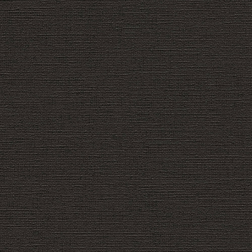 AS Creation Cosiness 792432 black wallpaper with subtle horizontal ribbed texture, close up view.