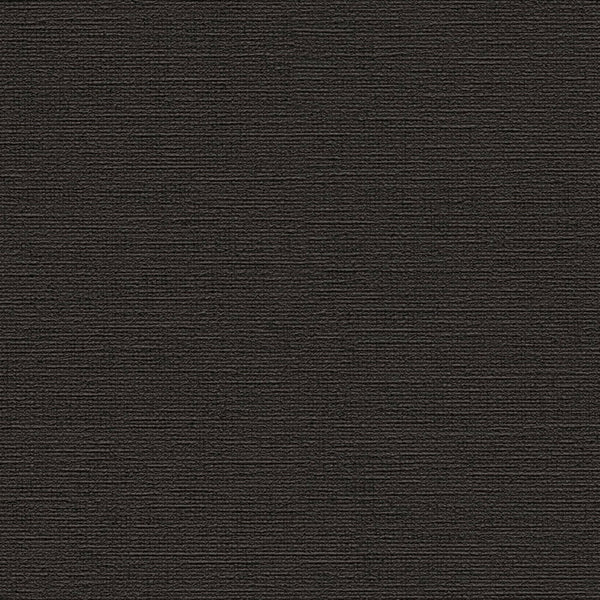 AS Creation Cosiness 792432 black wallpaper with subtle horizontal ribbed texture, close up view.