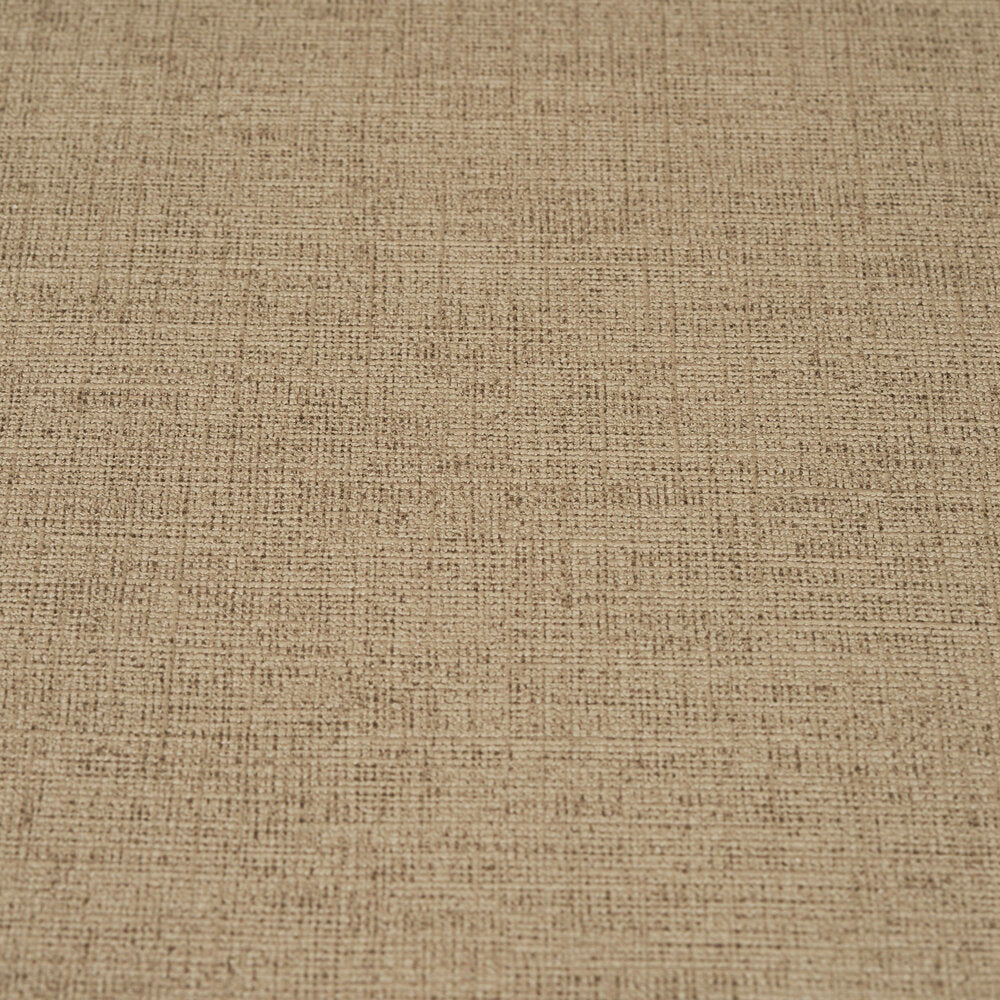 AS Creation Cosiness 792434 close up of wallpaper showing a brown and grey crosshatch weave pattern.