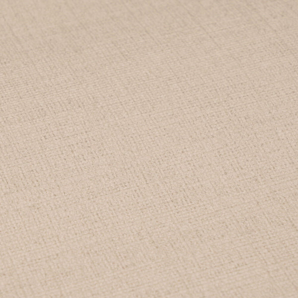 AS Creation Cosiness 792435 close up of the wallpaper showing a Beige and Brown crosshatch, fabric like texture.