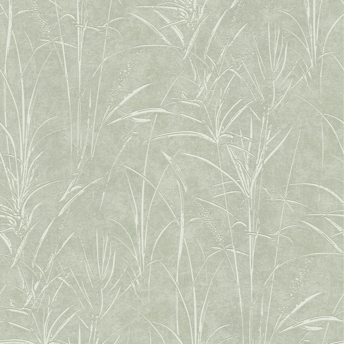 AS Creation Cosiness 792822 sage green leafy wallpaper with subtle metallic highlights on a smooth matte background