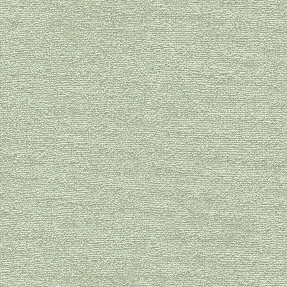 AS Creation Cosiness 792842 close up of green textured wallpaper showing a fine, irregular horizontal ribbed pattern.