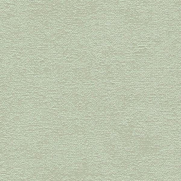 AS Creation Cosiness 792842 close up of green textured wallpaper showing a fine, irregular horizontal ribbed pattern.