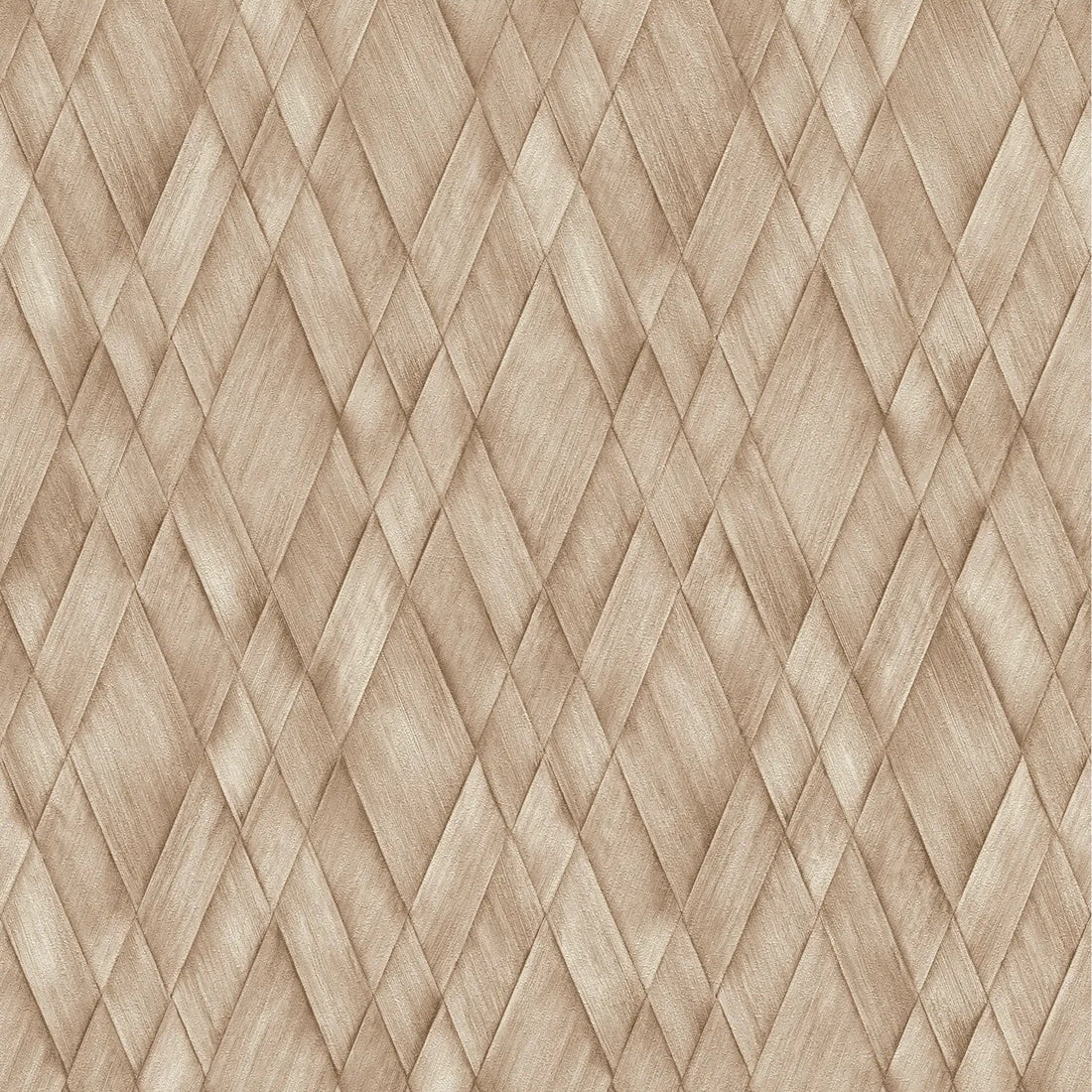 AS Creation Cosiness 793131 wallpaper with a woven look diamond geometric in warm neutral tones, matte and slightly structured
