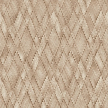 AS Creation Cosiness 793131 wallpaper with a woven look diamond geometric in warm neutral tones, matte and slightly structured