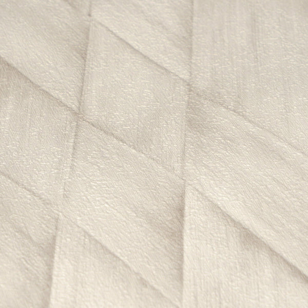 AS Creation Cosiness 793132 close up of Grey and White wallpaper showing a textured geometric diamond pattern.