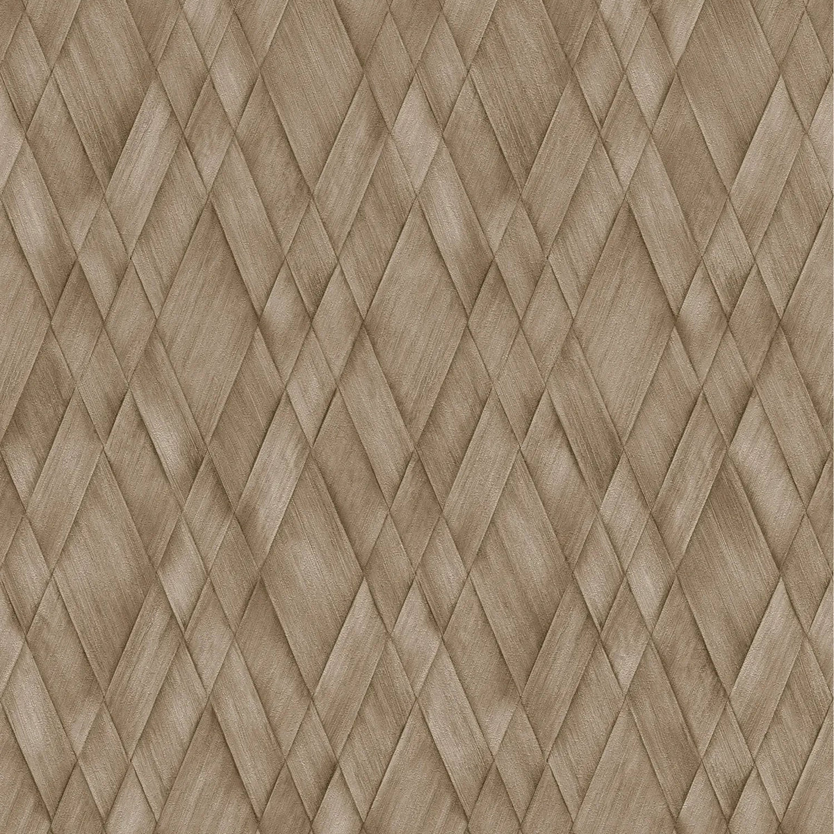 AS Creation Cosiness 793134 warm brown diamond woven effect wallpaper, matte and slightly structured.