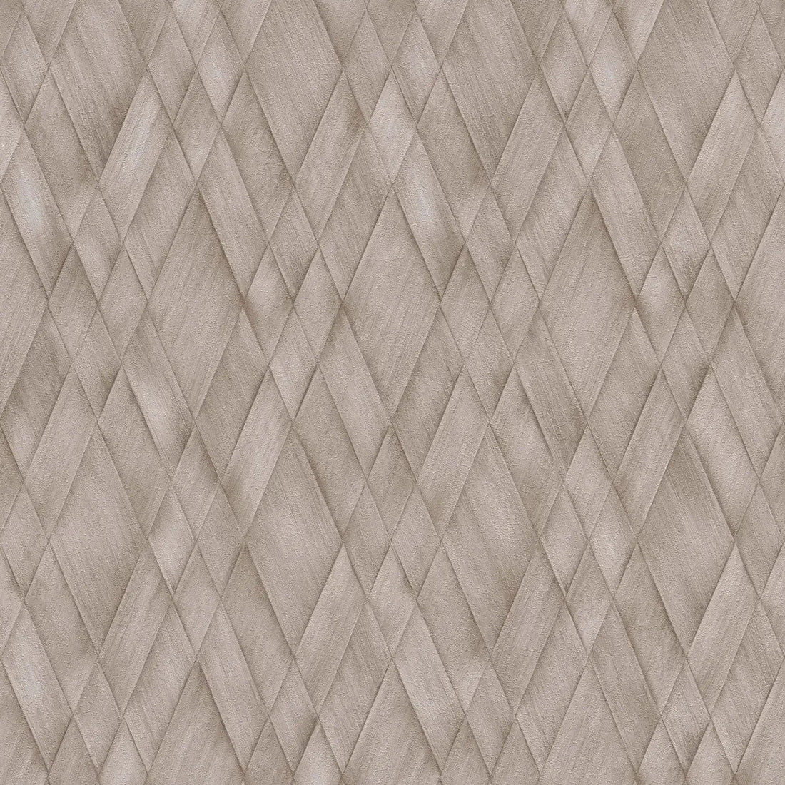 AS Creation Cosiness 793135 diamond weave geometric wallpaper in warm brown and grey with a matte, slightly structured finish.