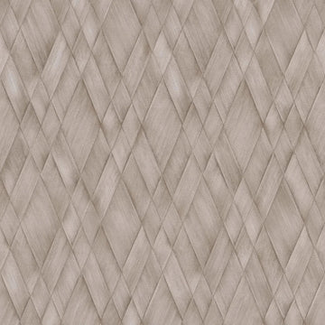 AS Creation Cosiness 793135 diamond weave geometric wallpaper in warm brown and grey with a matte, slightly structured finish.