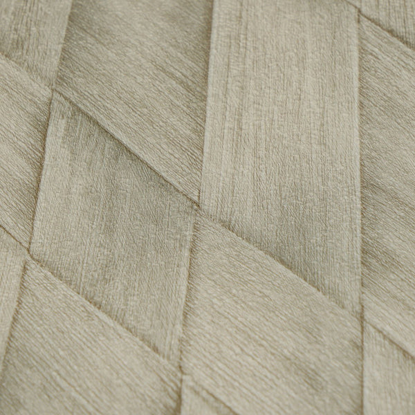 AS Creation Cosiness 793136 close up of green wallpaper showing diagonal geometric panels in a diamond pattern with a subtly textured surface.