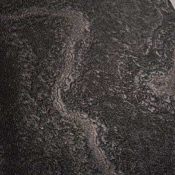 AS Creation Cosiness 793163 close up of Black, Metallic wallpaper with a raised, organic texture and subtle sheen.