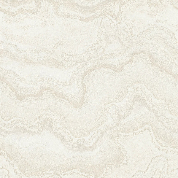 AS Creation Cosiness 793164 white wallpaper with subtle metallic abstract stone texture
