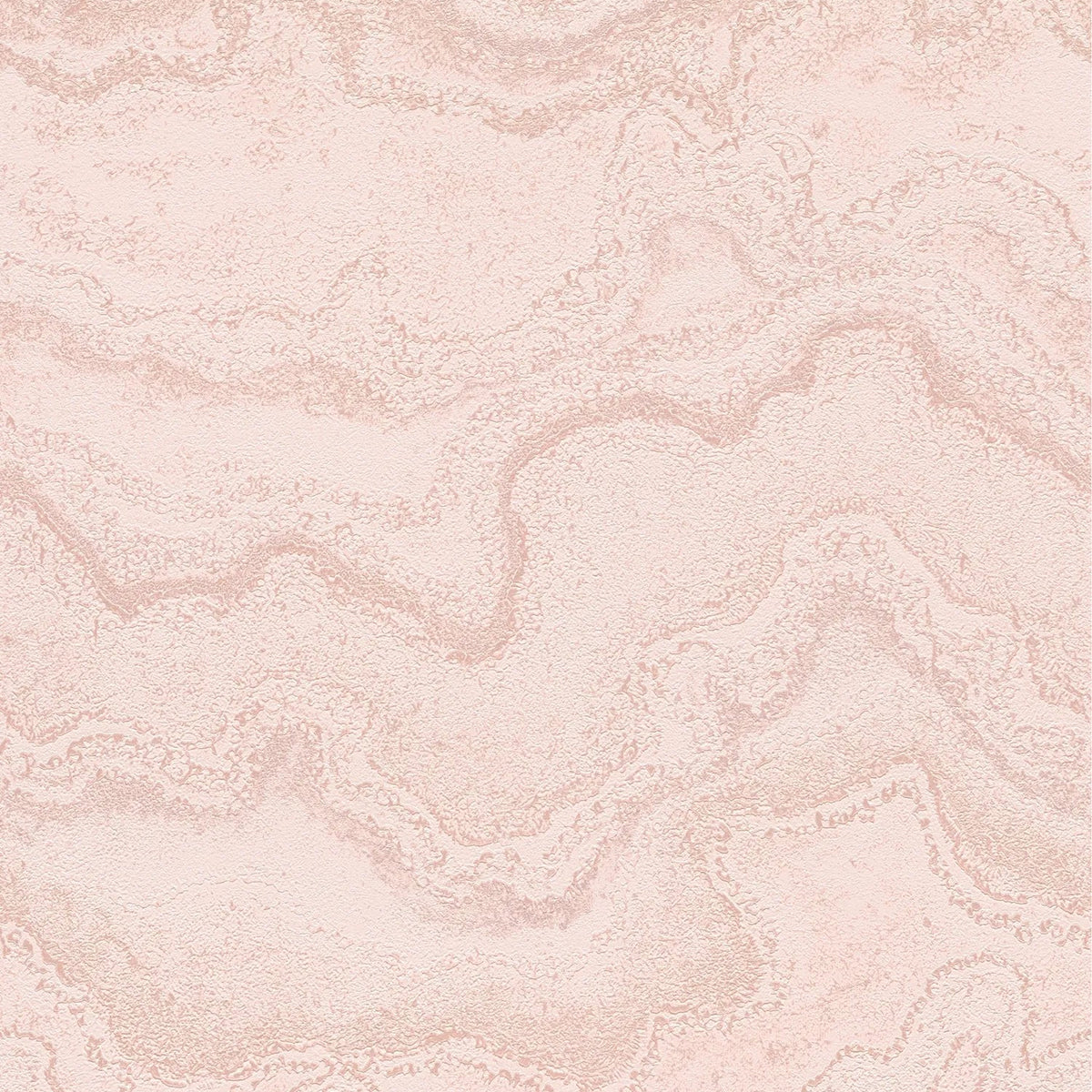 AS Creation Cosiness 793165 metallic pink abstract stone look nonwoven wallpaper with a glossy structured finish