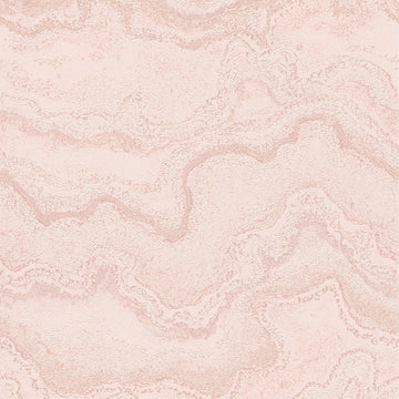 AS Creation Cosiness 793165 metallic pink abstract stone look nonwoven wallpaper with a glossy structured finish