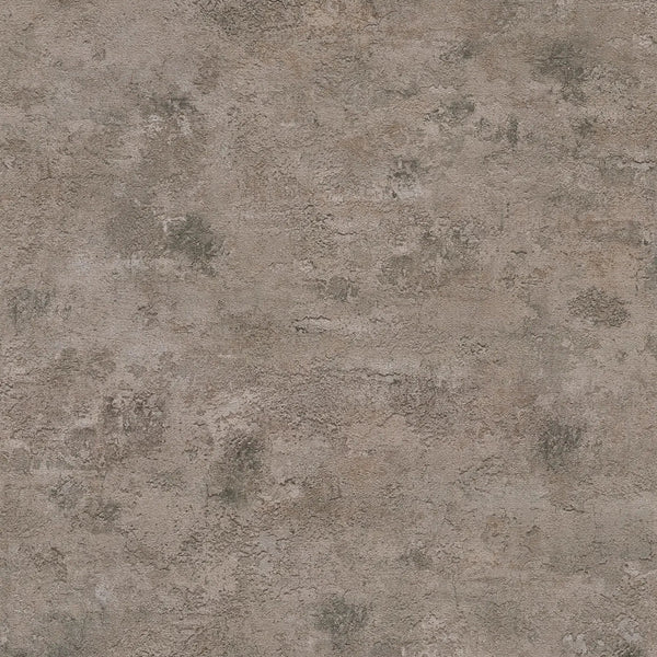 AS Creation Cosiness 793181 brown and grey plaster look wallpaper with subtle gloss and lightly structured texture.